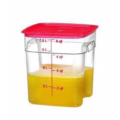 Nádoba na potraviny CamSquares Fresh Pro , Cambro, 7,6L, Průhledná, 229x229x(H)243mm | 8SFSPROCW135